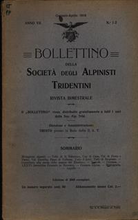 Bollettino della società degli alpinisti tridentini gennaio-aprile 1910