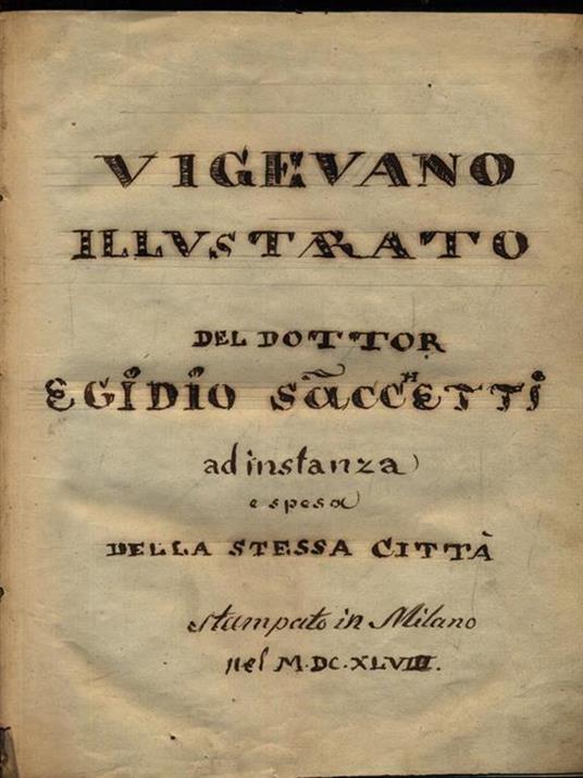 Vigevano illustrato - Egidio Saccetti - copertina