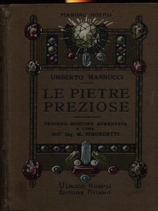 Le pietre preziose - Umberto Mannucci - copertina