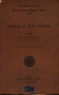 Poesia e non poesia