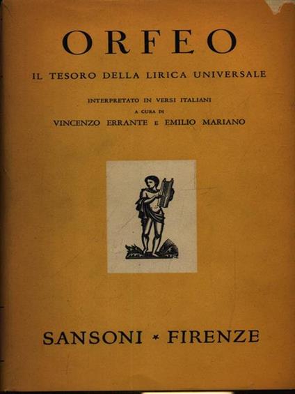 Orfeo - Vincenzo Errante - copertina