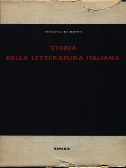 Storia della letteratura italiana 2vv - Francesco De Sanctis - copertina