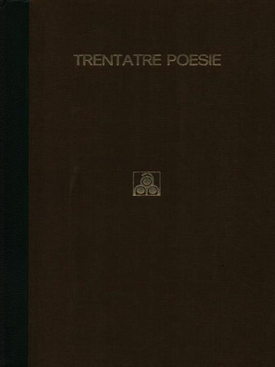 Trentatre poesie - Diego Valeri - copertina