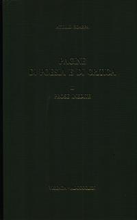 Pagine di poesia e critica 3vv