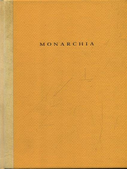 Monarchia - Dante - copertina