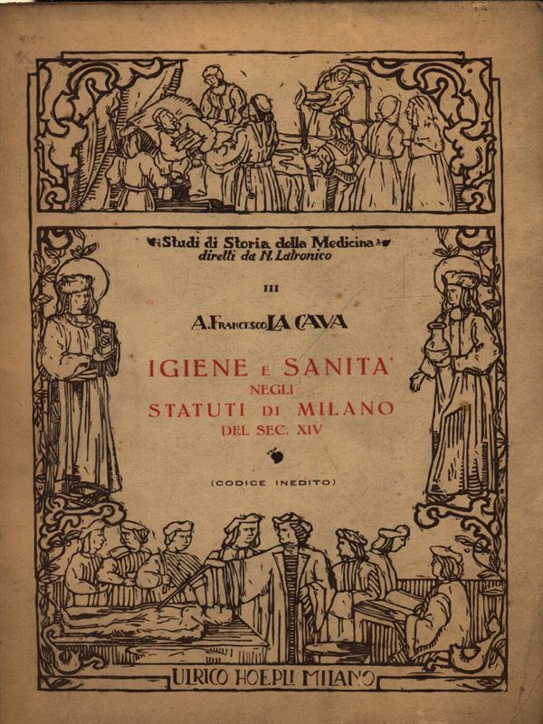 Igiene e sanita' negli Statuti di Milano