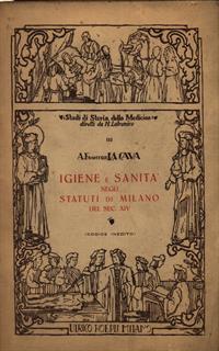 Igiene e sanita' negli Statuti di Milano