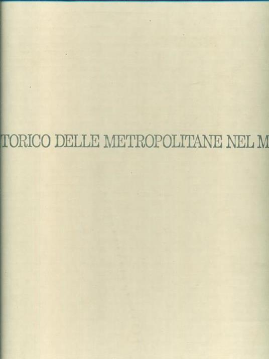 Atlante storico delle metropolitane del mondo - Virgilio Vercelloni - copertina