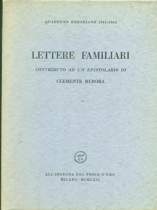 Lettere familiari