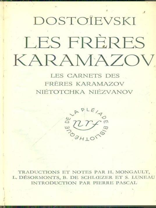 Les freres Karamazov - Fëdor Dostoevskij - copertina