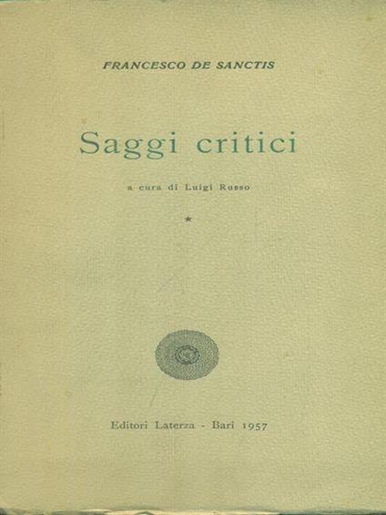   Saggi critici 3vv - Francesco De Sanctis - copertina