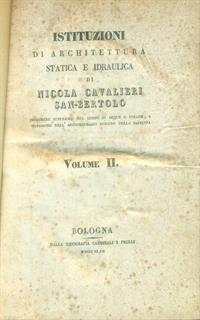 Istituzioni di architettura statica e idrauilica 2vv