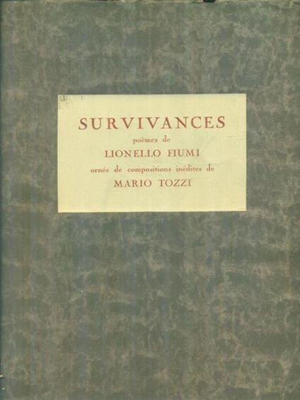 Survivances - Lionello Fiumi - copertina