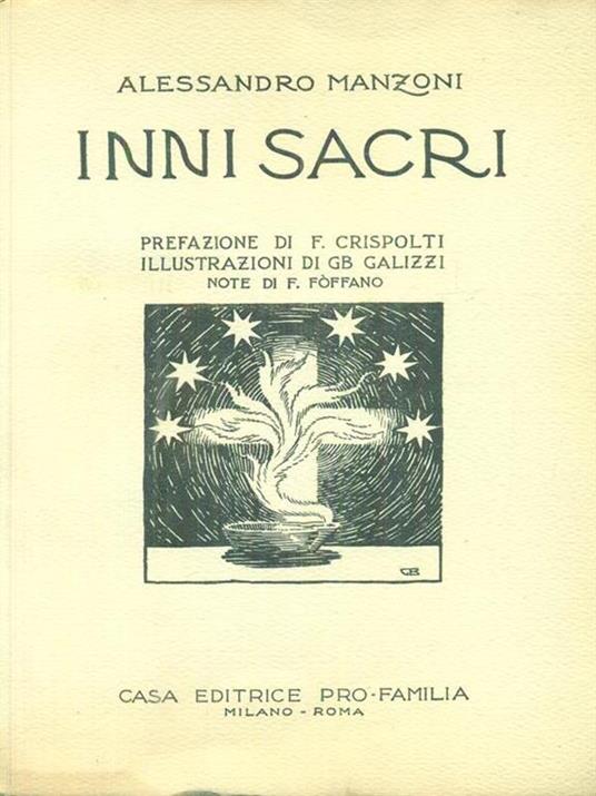   Inni sacri - Alessandro Manzoni - copertina