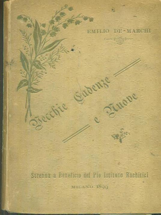   Vecchie cadenze e nuove - Emilio De Marchi - copertina