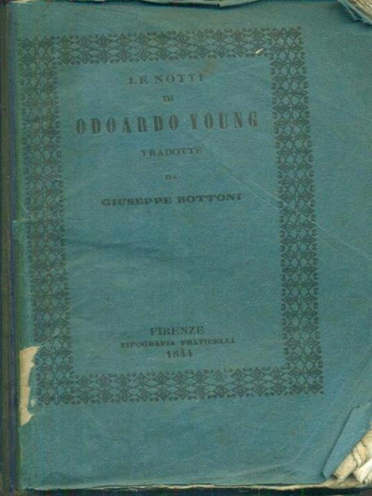 Le notti - Odoardo Young - copertina