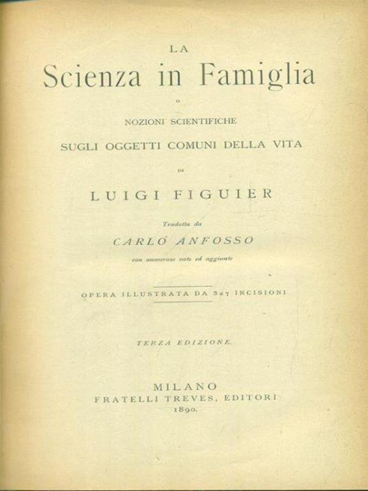 La scienza in famiglia - Luigi Figuier - copertina