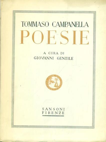   Poesie - Tommaso Campanella - copertina