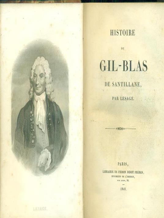  Histoire de Gil-Blas de Santillane - A.-René Lesage - copertina