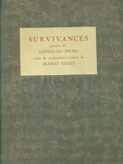   Survivances - Lionello Fiumi - copertina