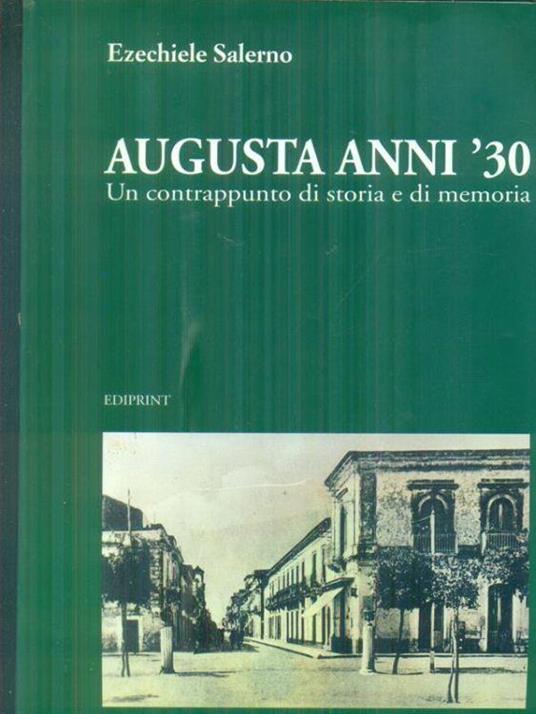 Augusta anni '30 - Ezechiele Salerno - copertina