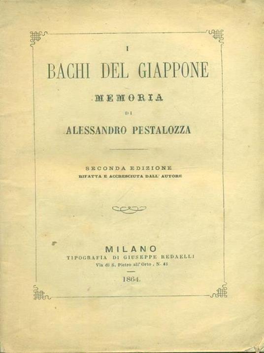 I bachi del Giappone - Alessandro Pestalozza - copertina