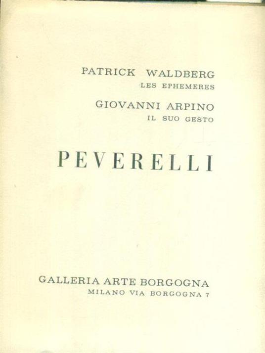 Peverelli - Patrick Waldberg - copertina