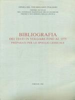 Bibliografia dei testi in volgare fino al 1375