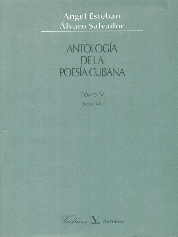 Antologia de la poesia cubana 4vv.