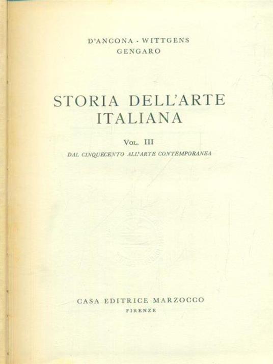 Storia dell'arte italiana 6vv - copertina