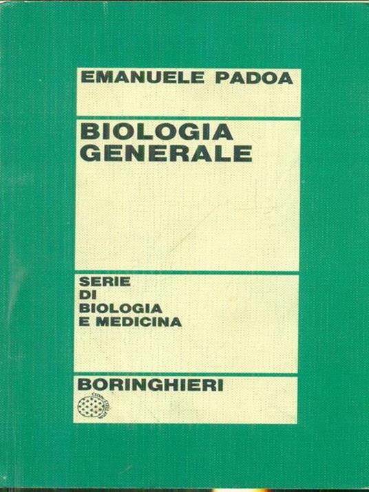 Biologia generale - Emanuele Padoa - copertina