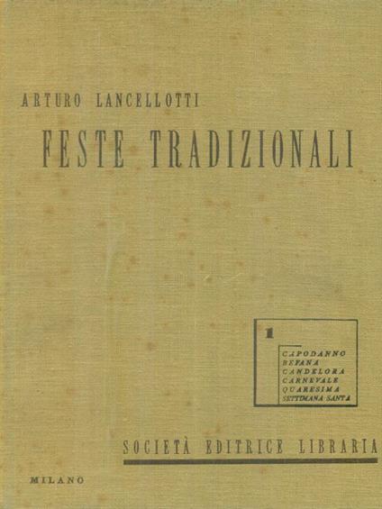 Feste tradizionali 2vv - Arturo Lancellotti - copertina