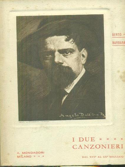 I due canzonieri - Berto Barbarani - copertina