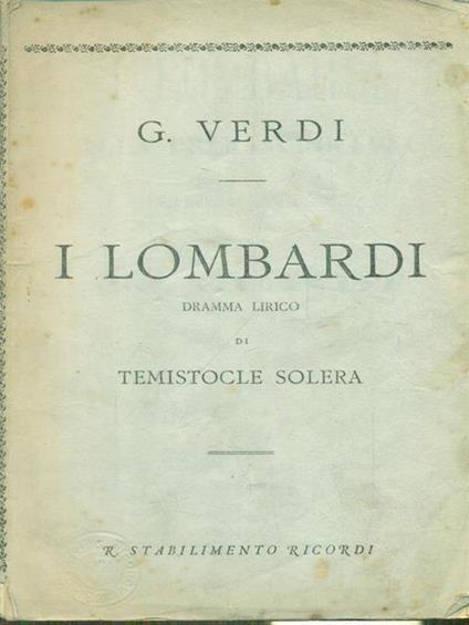 I lombardi - Giuseppe Verdi - copertina