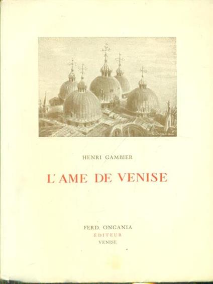 L' ame de Venise - Henri Gambier - copertina