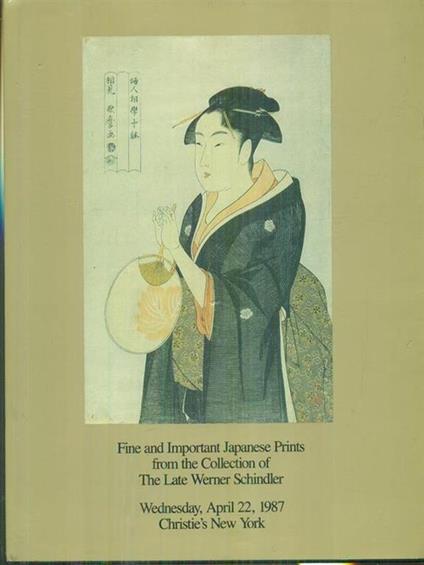 Fine and important japanese prints from the collection of The Late Werner Schlinder - copertina