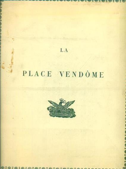 La place Vendome - Georges Cain - copertina