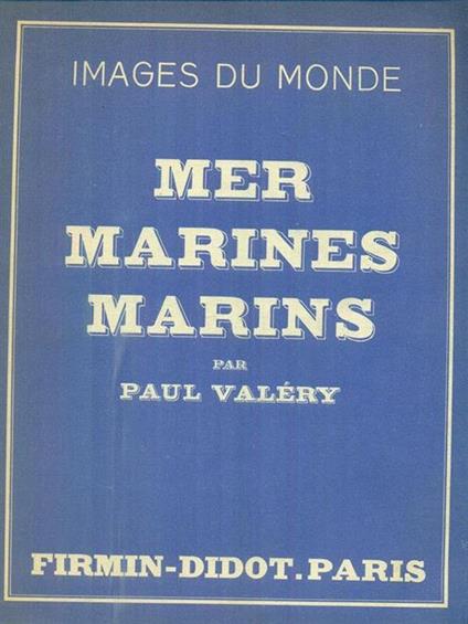 Mer Marines Marins - Paul Valéry - copertina