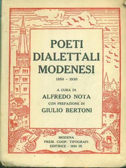 Poeti dialettali modenesi 1850-1930 - copertina
