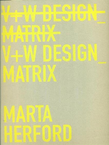 V + W Design Matrix - Martha Herford - copertina