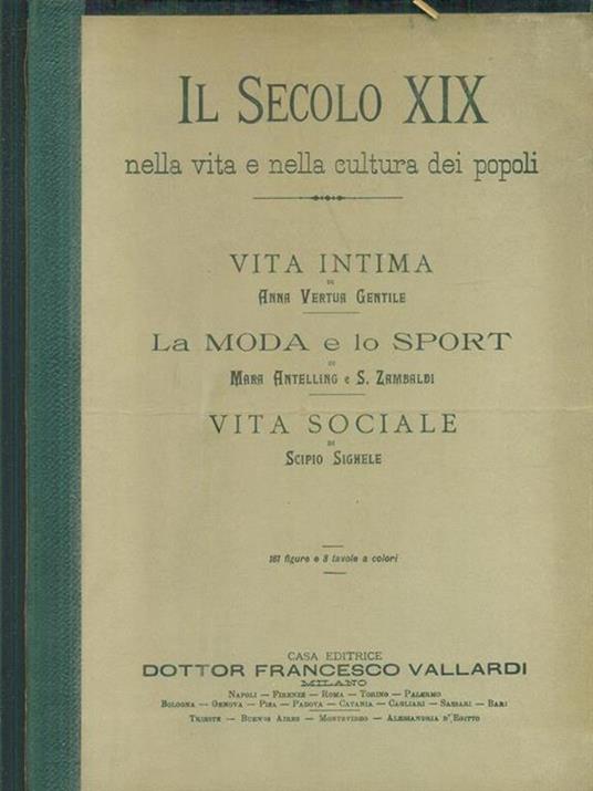Il secolo XIX - Vita intima - La moda e lo sport - Vita sociale - copertina