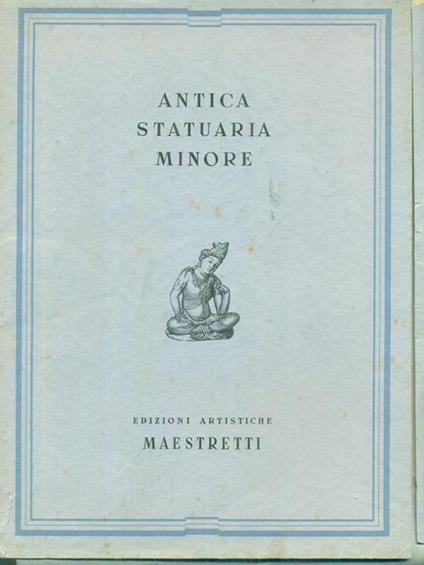 Antica statuaria minore - copertina