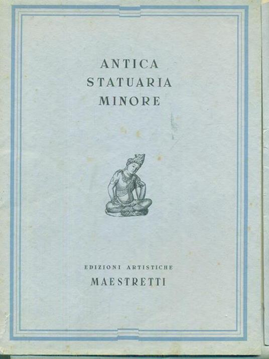 Antica statuaria minore - copertina