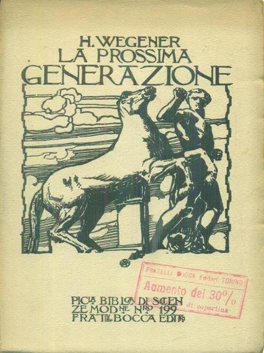 La prossima generazione - H. Wegener - copertina