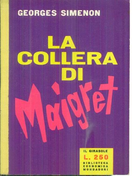 La collera di Maigret - Georges Simenon - copertina