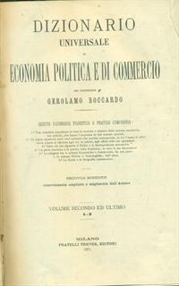 Dizionario universale di economia politica e commercio 2vv