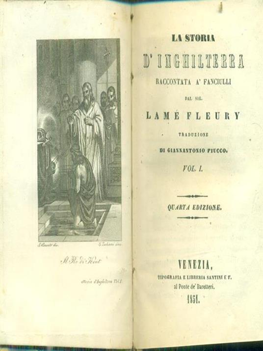 La storia d'Inghilterra (2vv in 1) - Lamé M. Fleury - copertina