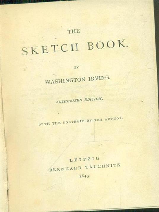 The Sketch Book - Washington Irving - copertina