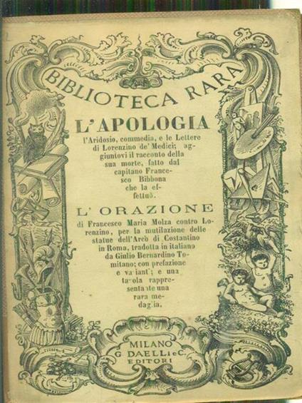 L' apologia - L'orazione - copertina