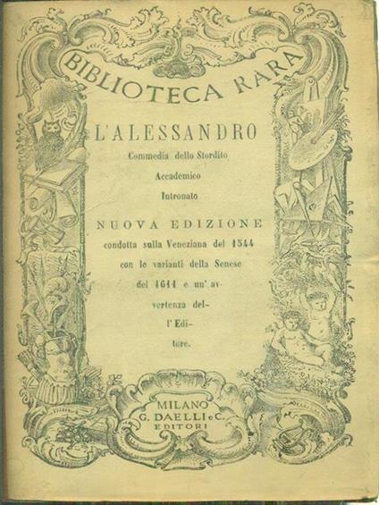 L' Alessandro - Alessandro Piccolomini - copertina